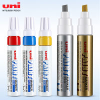 7 Pcs UNI ปากกาสี PX-30 Touch-Up ปากกาอุตสาหกรรมปากกาเฉียงหนาผิวมัน Graffiti ปากกาถาวร Marker ภาพวาด Supplies