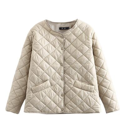 Plus Size Womens Parka Autumn Winter Warm Style V-Neck Padded Jacket Lightweight Short Down Cotton Coat