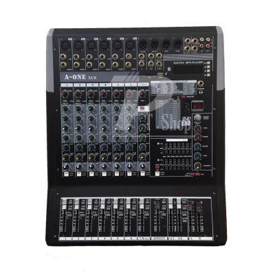 A-ONE MIXER สเตอริโอ มิกเซอร์8ช่อง USB MP3 เอ็ฟเฟ็คแท้ XU8