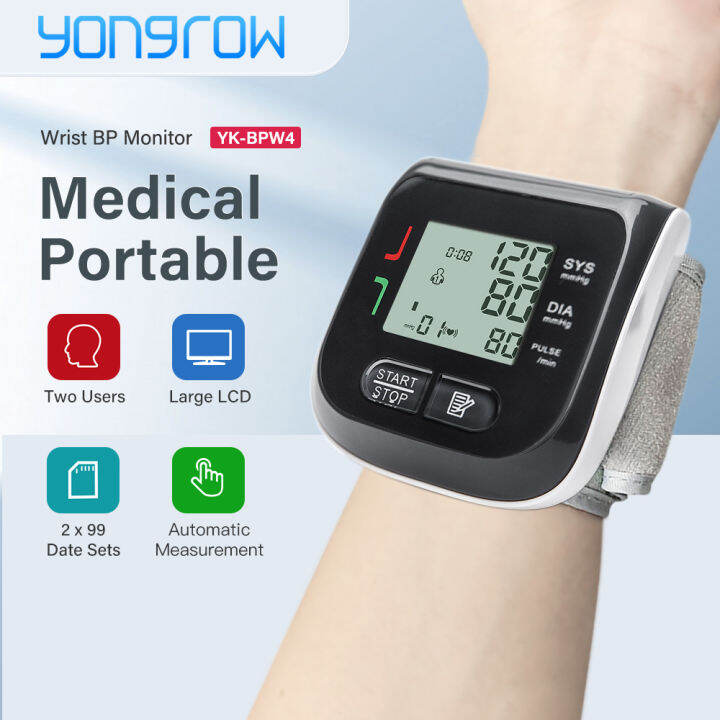 Yongrow Automatic Blood Pressure Meter Digital Sphygmomanometer Heart
