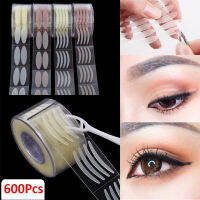 600PCS ที่มองไม่เห็นเทปติดตาสองชั้น Lace Eye Lift แถบ Double Eyelid กาวเทปสติกเกอร์เทปตาเครื่องมือ L/S