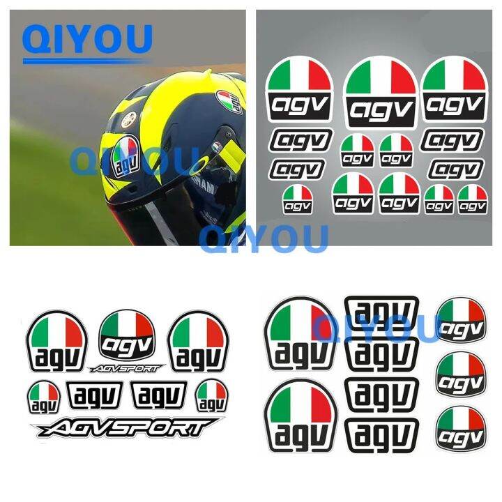 AGV Helmet PVC Decal Set Car Stickers Vinyl Graphic Adhesive Kit ...