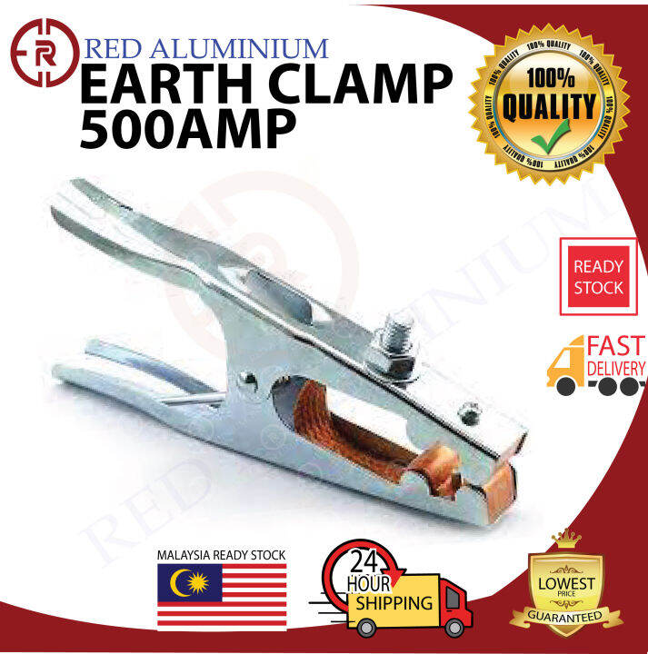 500 Amp Welding Cable Earth Clamp Earth Ground Cable Clip Clamp Manual ...