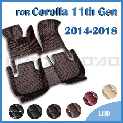 Car Floor Mats For Toyota Corolla 11th Gen. Non-Hybrid 2014 2015 2016 2017 2018 Custom Auto Carpet Cover Interior Accessories