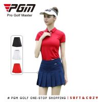 COD ⊙ qafh47 (Skirt with Safety pants) PGM Golf Skirts Summer Breathable Women Mini Skirt High Stretch sport short skirt