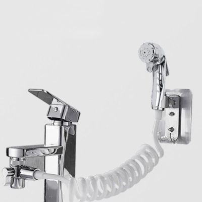 【JING YING】ชุดหัวฝักบัวสเปรย์โถชำระล้างแบบมือถือ,ชุดอุปกรณ์ในห้องน้ำขั้วต่อที่วางเครื่องพ่นสารเคมีในห้องน้ำ