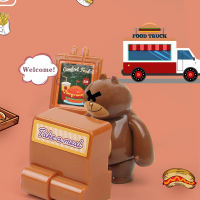 Sweety Zoey 112 Animals Restaurant Forest Family Burger Shop Dollhouse Bunny Miniature Furniture Accessories Gifts for Girls