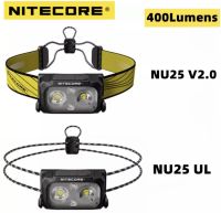 พร้อมส่ง NITECORE NU25 UL V2ไฟหน้าแบบชาร์จไฟได้400Lumens Dual Beam ติดตั้ง Spotlight Floodlight Ultra ไฟคาดศีรษะแสง