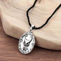 【CW】 Kinitial gift brass hollow knight pendant necklace for boyfriend