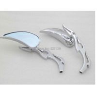 2PCS Chrome Rearview Side Mirrors for Yamaha V-Star XVS 650 1100 Custom Silverado