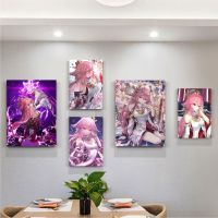 ❀ Yae Miko Sakura Genshin Impact คลาสสิกอะนิเมะโปสเตอร์โปสเตอร์คุณภาพระดับ HD Wall Art ภาพวาด Study Wall Decor