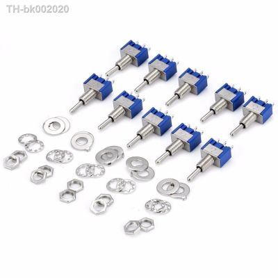 ✣ 5Pcs Toggle Switch ON-OFF/ON-OFF-ON 3/6 Pin 2/3 Position Latching MTS-102 103 202 AC 125V/6A 250V/3A Power Button Switch Car