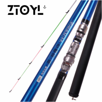 ZTOYL 1.3 1.5 1.8M 2.1M FRP Raft Rod สองส่วน Rod ก้านวาล์วตกปลาน้ำแข็งตกปลาทะเล