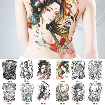 Adult Tattoo Waterproof Large Full Back Sexy Body Tattoos for Women Men  Dragon