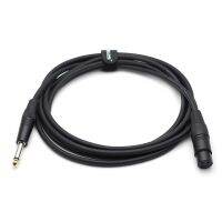 GETMUSIC 3 Meters Electric Guitar Cable Bass Musical Instrument Cable Cord 1/4 Inch Straight to XLR Male Black