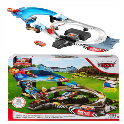 นำเข้า 🇺🇸 สนามเเข่งสุดมันส์ isney Pixar Cars Rust-Eze Double Circuit Speedway Playset Test Track Set ราคา 3190 บาท