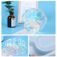 3D Soap Cute Container Home Holder Ashtray Candle Box Paw Supplies Decor Storage Crafts Epoxy Resin Mold