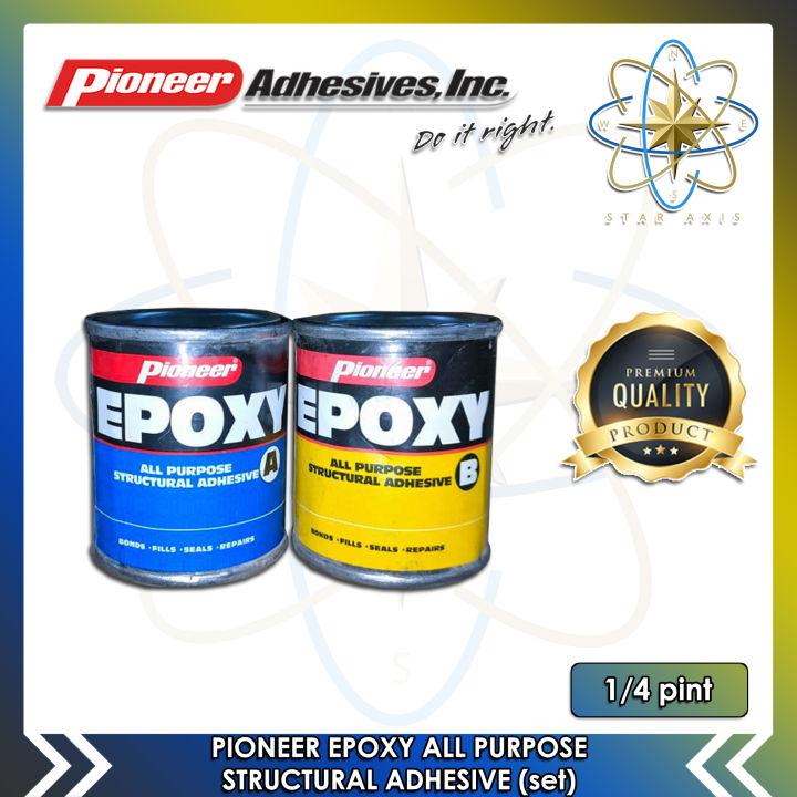 Pioneer Epoxy All Purpose Structural Adhesive (1/4 Pint Set) | Lazada PH