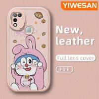 YIWESAN เคสสำหรับ Infinix ขายดี10 Play เคส X688C ลายการ์ตูนน่ารักโดราเอมอนบางดีไซน์ใหม่เคสโทรศัพท์มีลายนุ่มหนังกล้องฝาปิดด้านหลังเลนส์เต็มรูปแบบเคสกันกระแทก