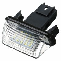 Acesia 1Pc 18LED ป้ายทะเบียนรถสำหรับ Peugeot 206/207/307/308 Citroen C3/C4/C5/C6