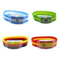 ❍ Cute National Flag LED Bracelet Glow Watch Silicone Wristband 2022 World-Cup