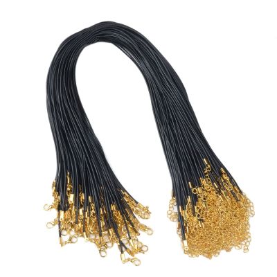 【YF】 Chanlong corda de cera 1.5mm 20 peças corrente com coreana redonda para colar fazendo acessórios