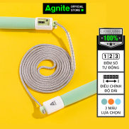 Dây nhảy thể dục sợi bông dài 2.8m có đếm số tự động Agnite