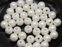 200 Matte White Acrylic Pearl Round Beads Imitation Pearl 8mm(0.31")