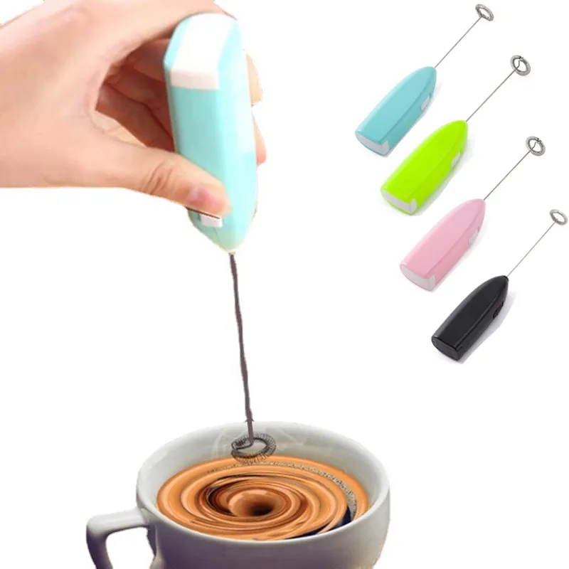 Electric Milk Frother Handheld Mini Foamer Coffee Maker Eggs