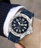 นาฬิกา Citizen BJ7100-15L Mens Eco-Drive Promaster Land Series GMT World Time มีกล่อง และ ใบ