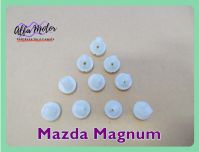 MAZDA MAGNUM MASK CLIP SET "WHITE" (10 PCS.) #กิ๊บพลาสติก มาสด้า แม็กนั่ม (10 ตัว) พลาสติก สีขาว