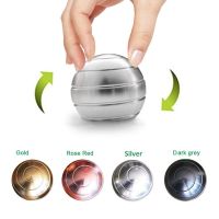 Desktop Decompression Rotating Spherical Gyroscope Kinetic Desk Toy Fidget Toy Optical Illusion Flowing Finger Toy For Adult Kid