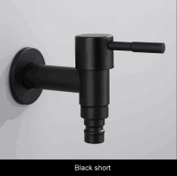 Wall Mounted Basin Faucet Single Handle Bathroom Sink Faucet Washing Machine Stainless Steel Cooling Single Handle Faucet