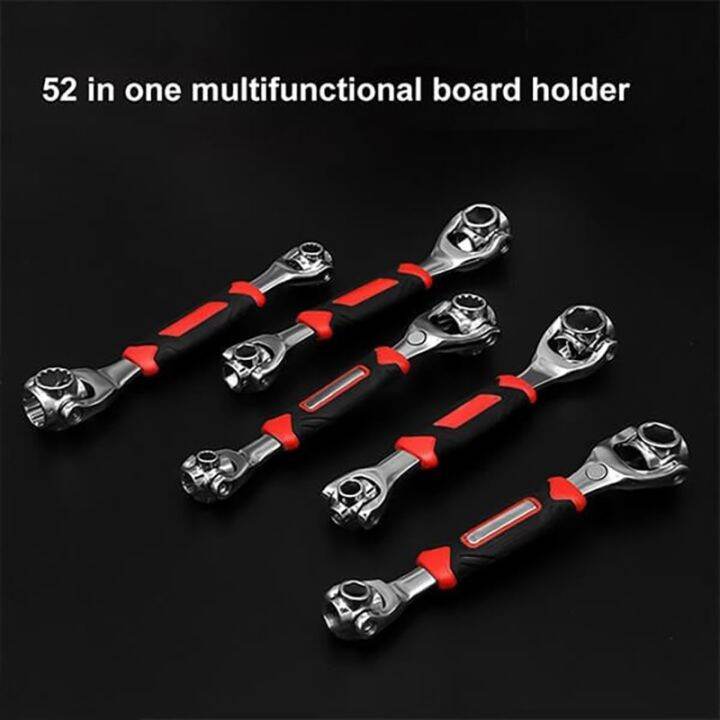 all-in-one-wrench-multifunctional-hand-tools-magnetic-socket-wrench-360-degree-rotating-head-household-auto-parts-repair-tools