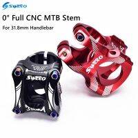 SWTXO MTB Stem CNC 35mm Length 0 Degree Ultralight Bicycle Stem Top Cap For 31.8mm Handlebar FR AM DH Enduro Mountain Bike Part