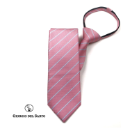 Giorgio Del Sarto Adults Zipper Tie Pink ไทซิป เนคไทสำเร็จรูปสีชมพู