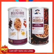 Combo 2 hộp ngũ Cốc Granola Quaker Mỹ Giảm Cân Hoa Quả Sấy Khô Dinh Dưỡng