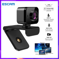 NEW ESCAM Camera Webcam USB C5 1080P HD Webcam máy tính pc để bàn có mic thumbnail