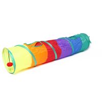 ◑ new pet cats meow microphones rainbow toy drum straight cat tunnel track