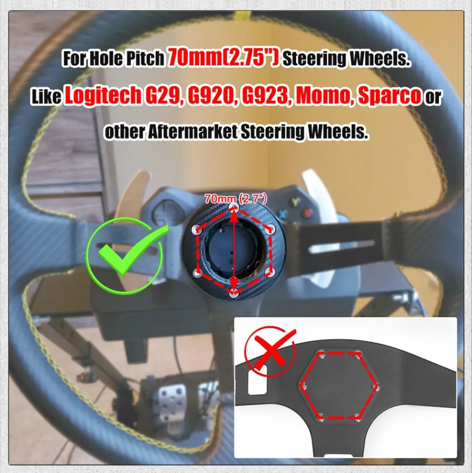 For Logitech G29 G920 G923 13/14inch Steering Wheel Adapter Plate