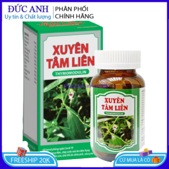 Viên uống xuyên tâm liên bổ sung vitamin c, tía tô, húng chanh - ảnh sản phẩm 1