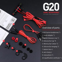 Hammerhead ไมโครโฟน G20หูฟังแบบแยก,หูฟัง V2ขนาดเล็กสำหรับเล่นเกม Plextone Pro สเตอริโอในหูฟังและชุดหูฟังกันเสียงรบกวน