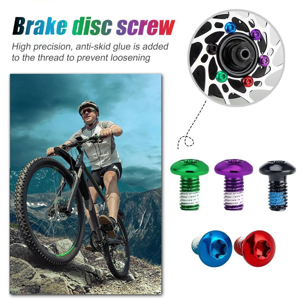 Details about   Blue Bolts Red Green High quality Disc brake bolt Mountain Bike Brand new 