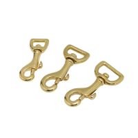 ▥✢ Solid Brass Bolt Snap Hook 1 piece Swivel Eye Trigger Lobster Hook Leather Craft Bag Strap Belt Clasp Pet Dog Rope Leashes Clip