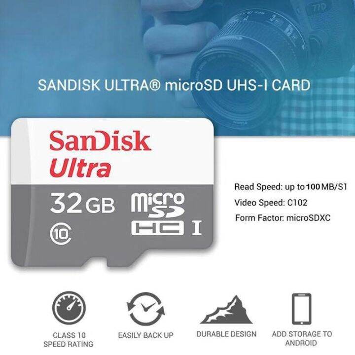 SanDisk Ultra SD Card 32GB Memory Micro TF Class 10 | Lazada PH