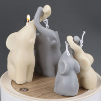 3D Elephant Silicone Candle Mold Animal Candle Making Supplies Soap Resin Epoxy Clay Chocolate Mold Gifts Craft Home Decor