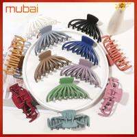 MUBAI จัดแต่งทรงผม ที่หนีบผม Barrettes บาร์เร็ตต์ อุปกรณ์เสริมผม ที่หนีบผมผู้หญิง ผิวด้าน อะคริลิค กิ๊บหนีบผม สาวๆ