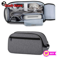 Guoh เคสจัดระเบียบอุปกรณ์เดินทางแบบพกพาใช้ได้กับเคสพกพา CPAP มีหลายช่องกระเป๋าถือแบบซิปกระเป๋าเก็บของ