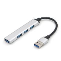 [HOT HAIXWLXKWW 589] อลูมิเนียมอัลลอยด์ USB 3.0 Hub 4พอร์ต2.0 Extended Splitter Drop Ship