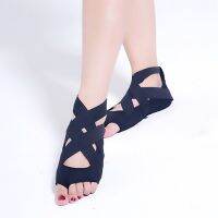 【YD】 Womens Socks Silicone Bandage Shoes Backless Anti-slip Training M17